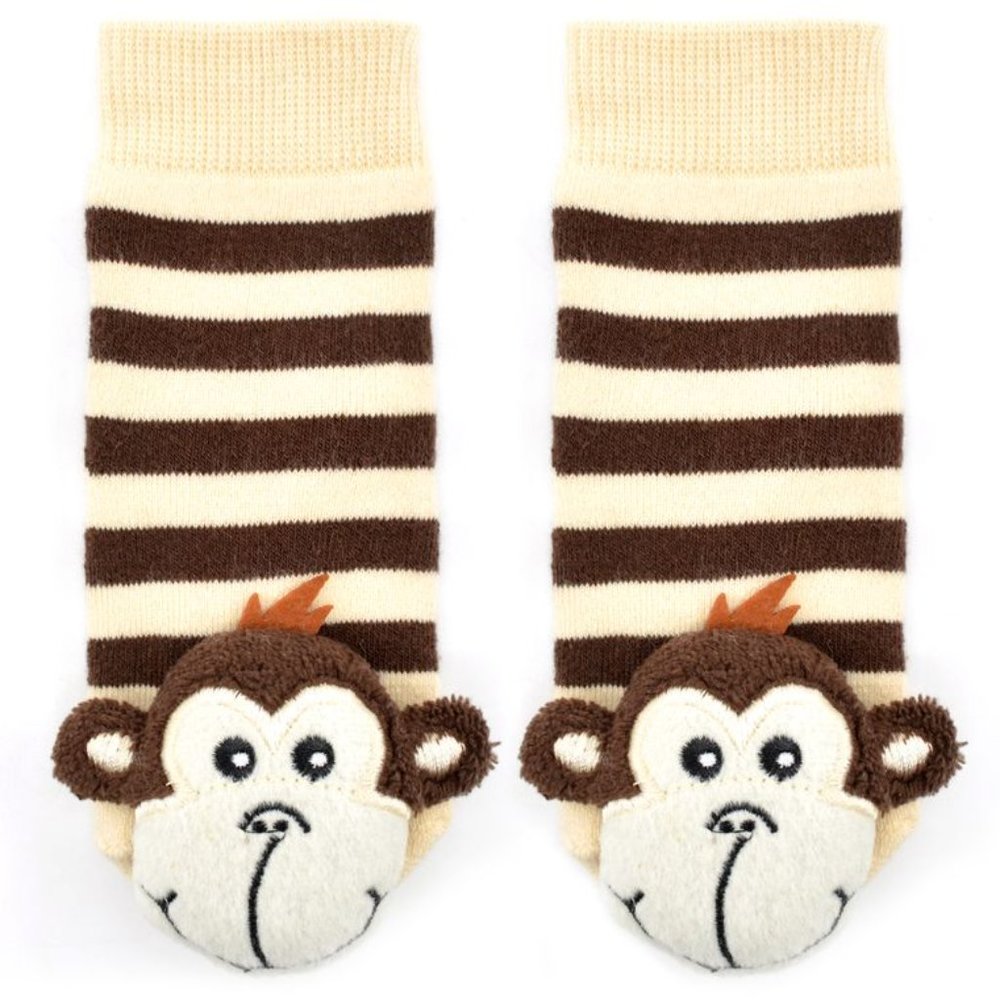 Monkey Rattle Socks New - Picture 2 of 3